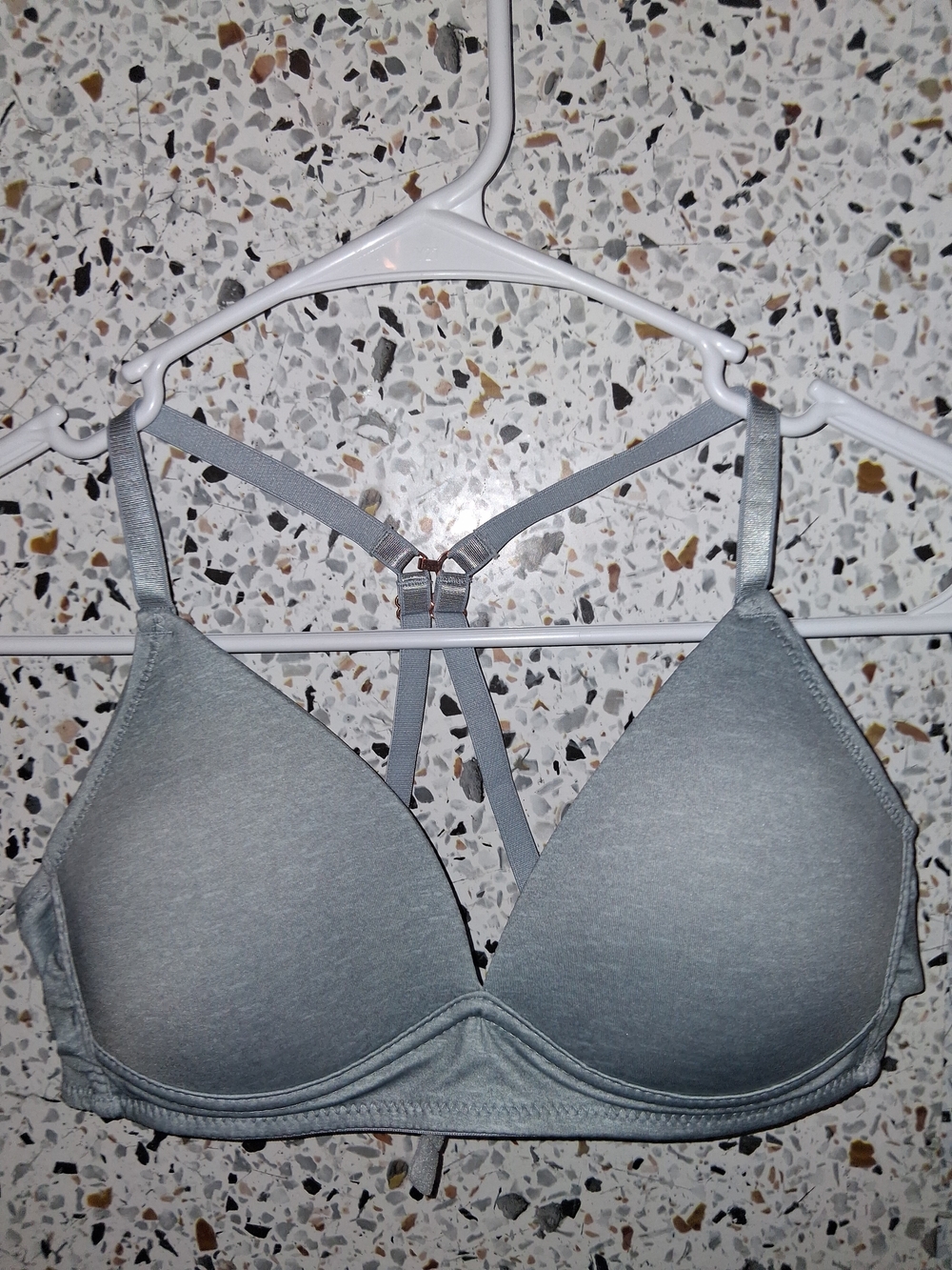 Danskin Tshirt Bra Size 35A Blue Padded Wireless NWOT